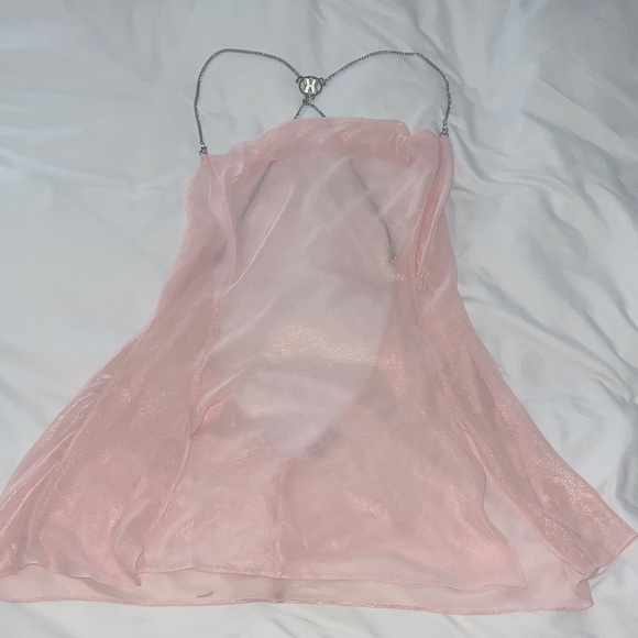 Savage X Fenty Pink Sheer Chemise - Picture 1 of 2